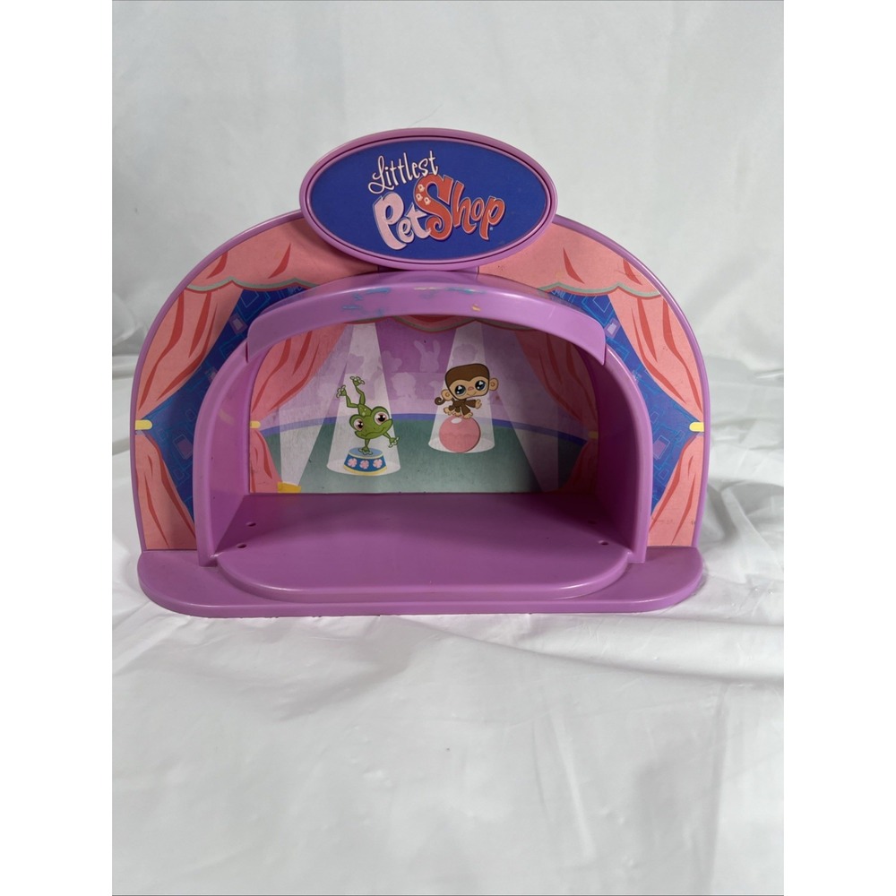 2007 Hasbro‎ Littlest Pet Shop Pink Stage Circus w/ Working Lights